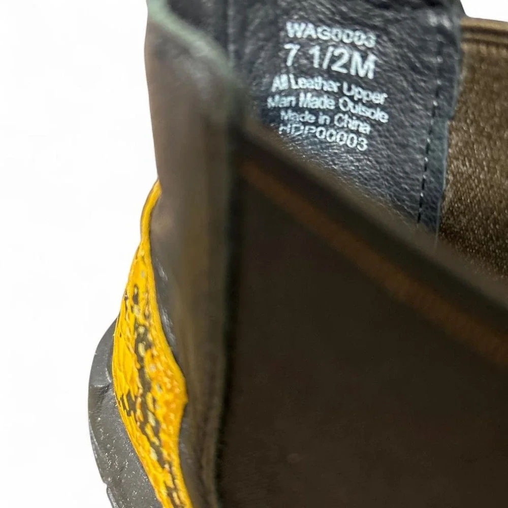 Twisted X Yellow Snakeskin Leather Chelsea Boots WAG0003 Mens 7.5 Womens 8.5